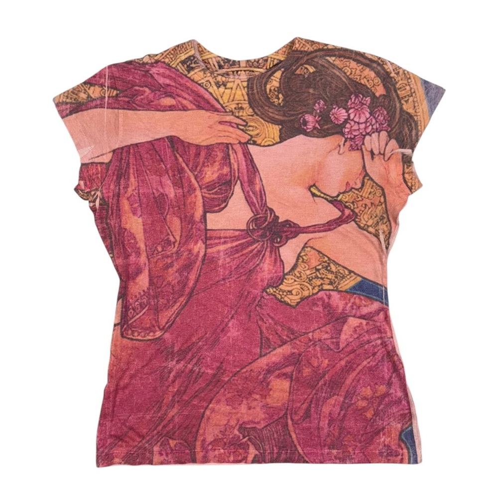 Bob Masse Studios Goddess Screen Print T Shirt XL Pink - Picture 10 of 10